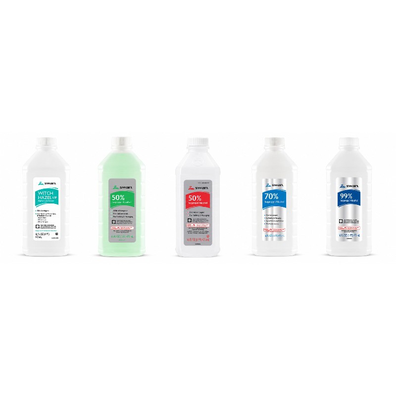 6x Swan Isopropyl Rubbing Alcohol 50% Wintergreen Antiseptic First Aid Bulk 16oz