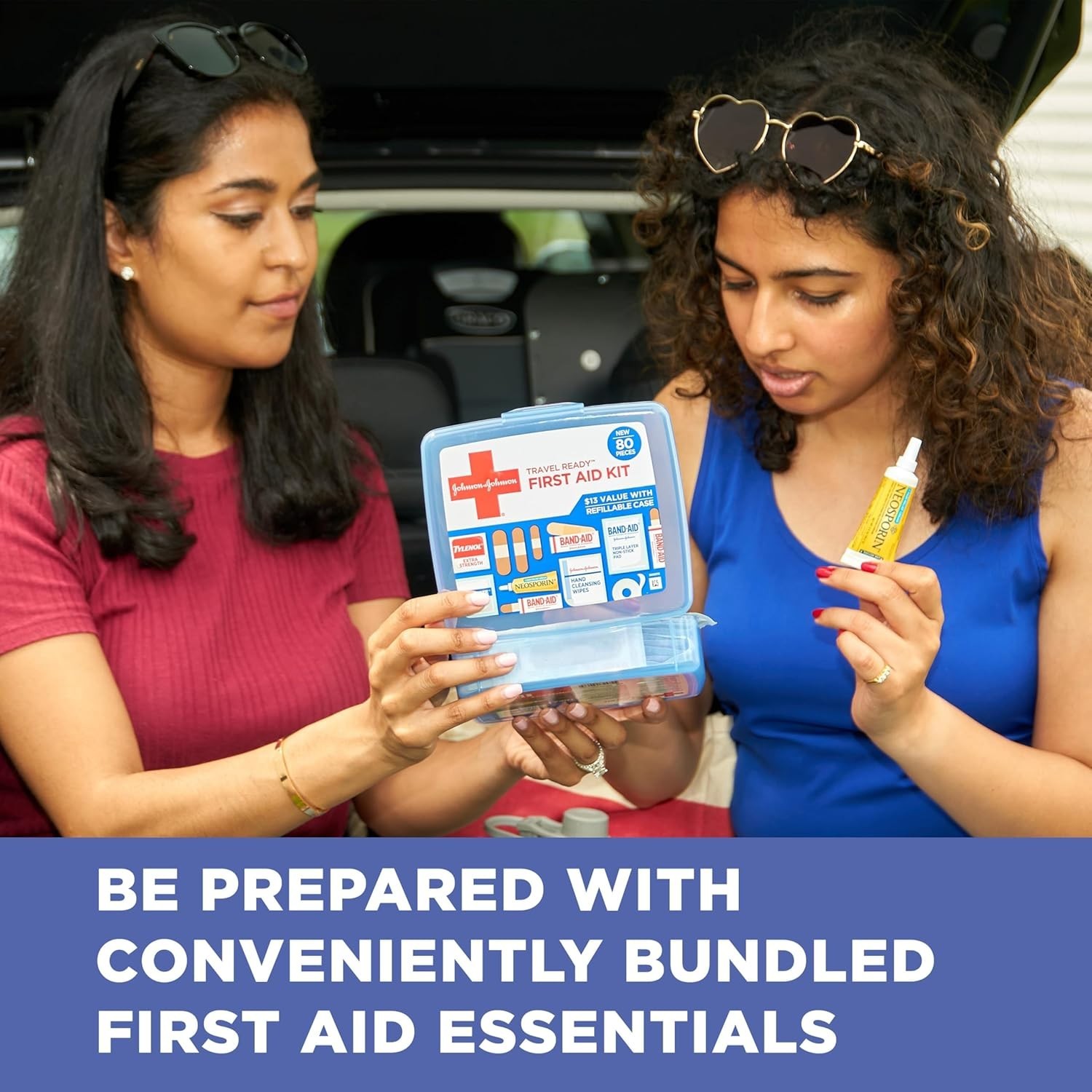 Comprehensive 80-Piece Portable First Aid Kit for Travel, Camping, and Home Use
