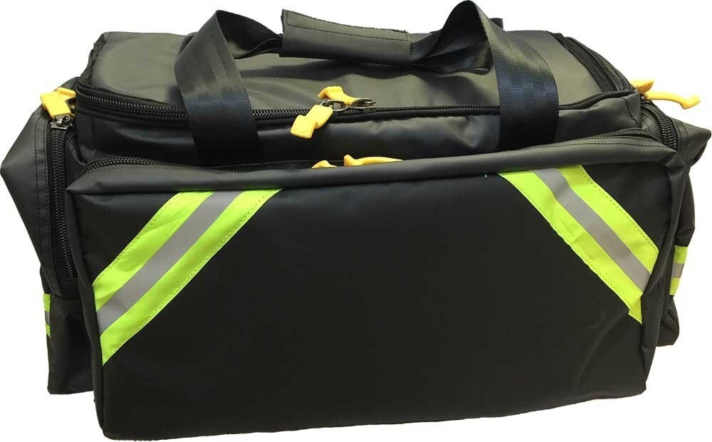 LINE2design Oxygen Supplies Bag – EMS Medical Deluxe O2 bag with Straps – Black