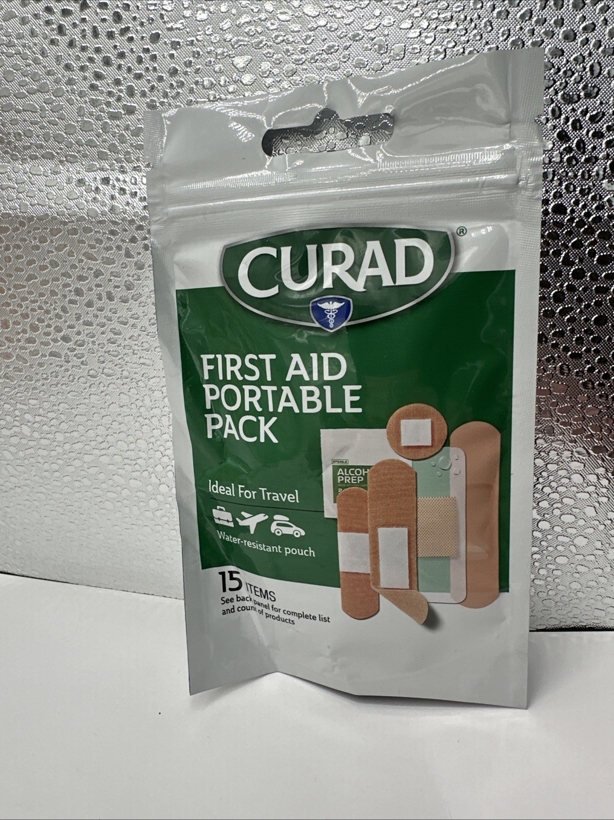 Curad First Aid Portable Pack Ideal For Travel Water Resistant Pouches