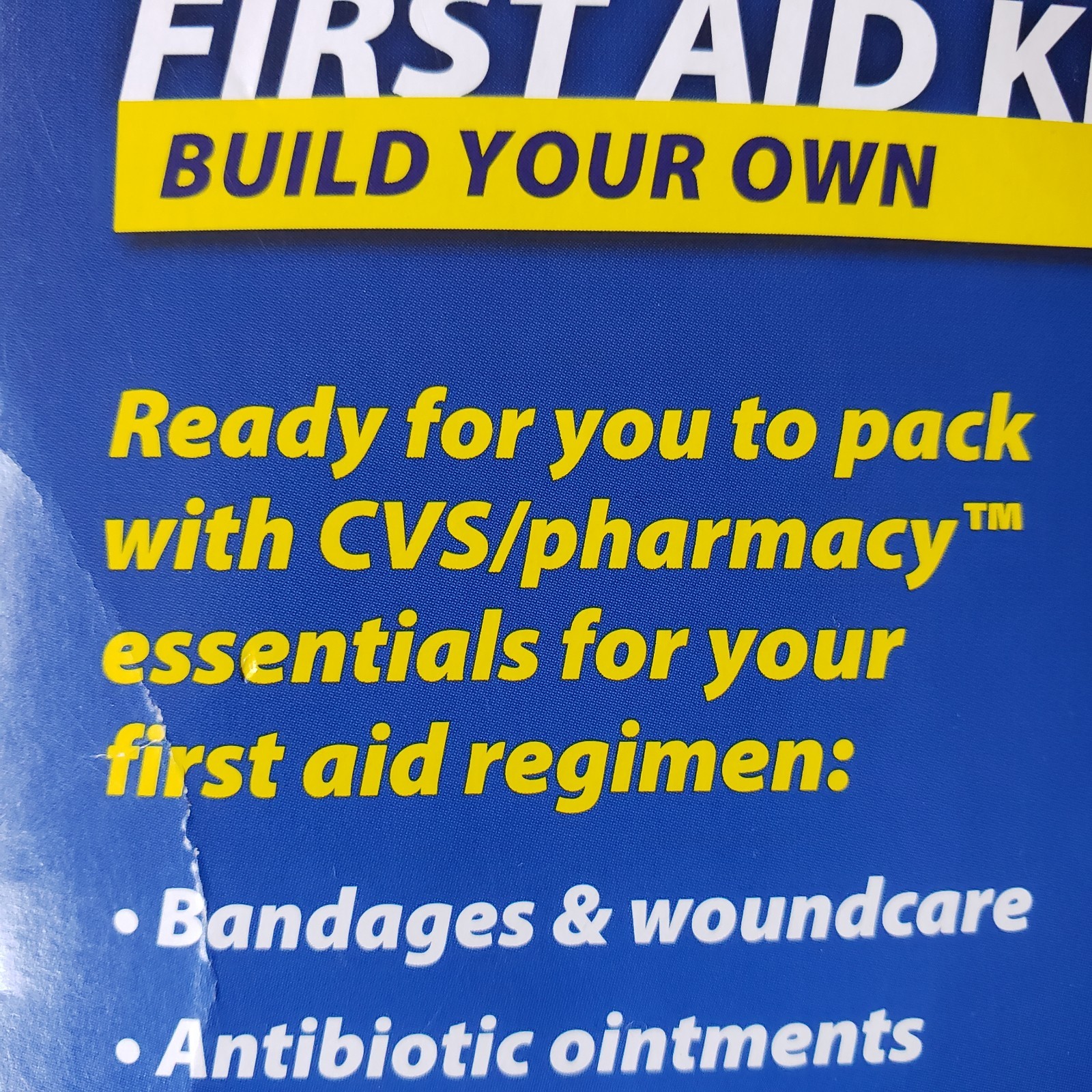 CVS First Aid Kit Case Red Empty Case 7.5 x 6 Inches