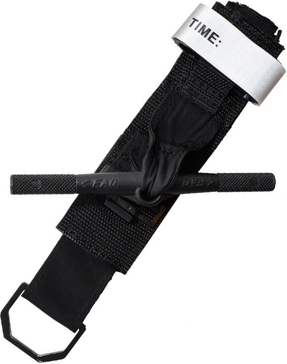 First Aid Only SC Windlass Tourniquet Black Nylon Works Quickly Easy To Secure