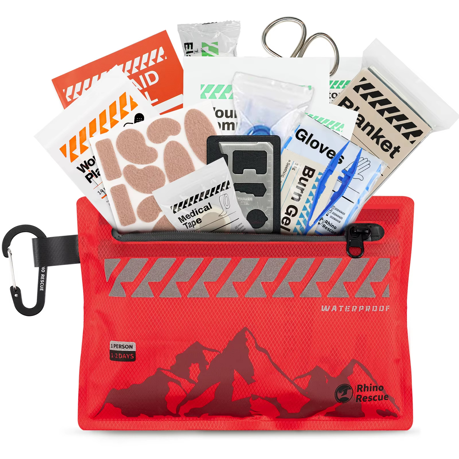 Small First Aid Kit – Ultralight Waterproof Medical Kit for Hiking Backpacking C