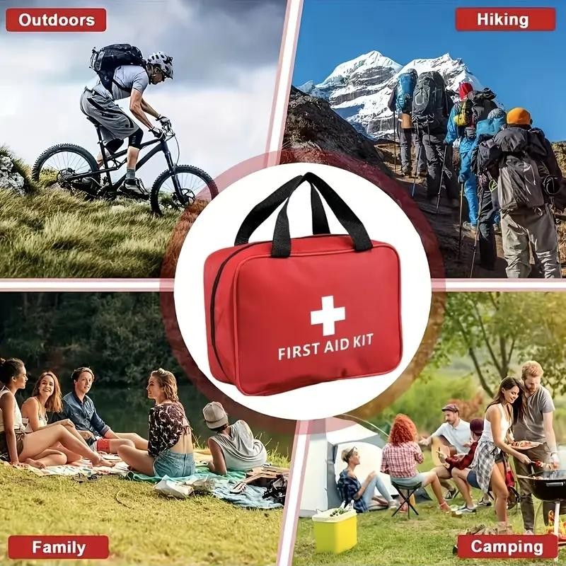Portable First Aid Kit Car Emergency Medical Health Kit Travel Case